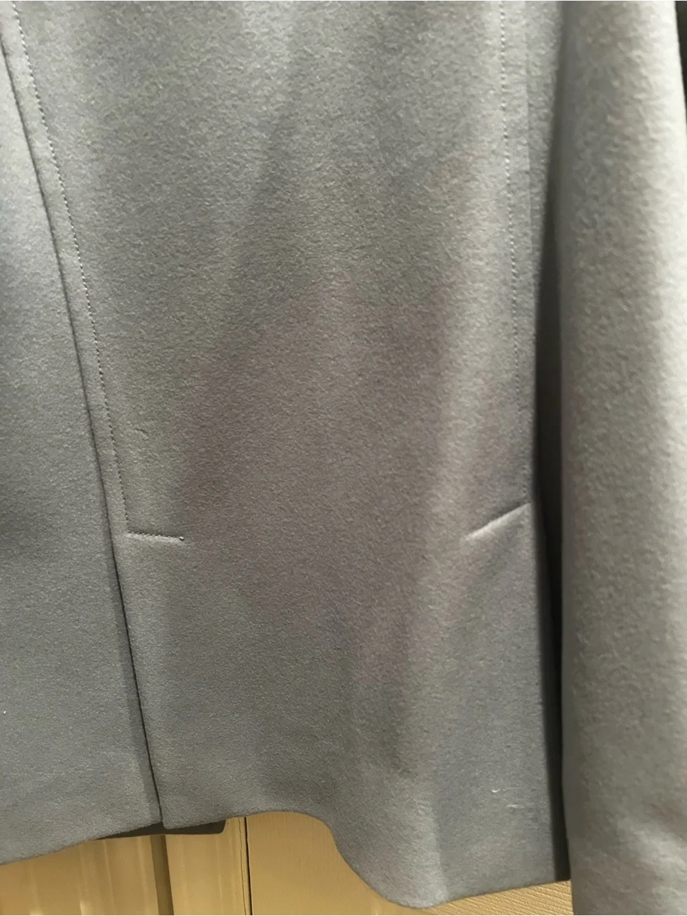 J. Crew Light Blue Double-Breasted Wool Pea Coat(Vintage) purchased in 2007. Ver - Picture 5 of 6
